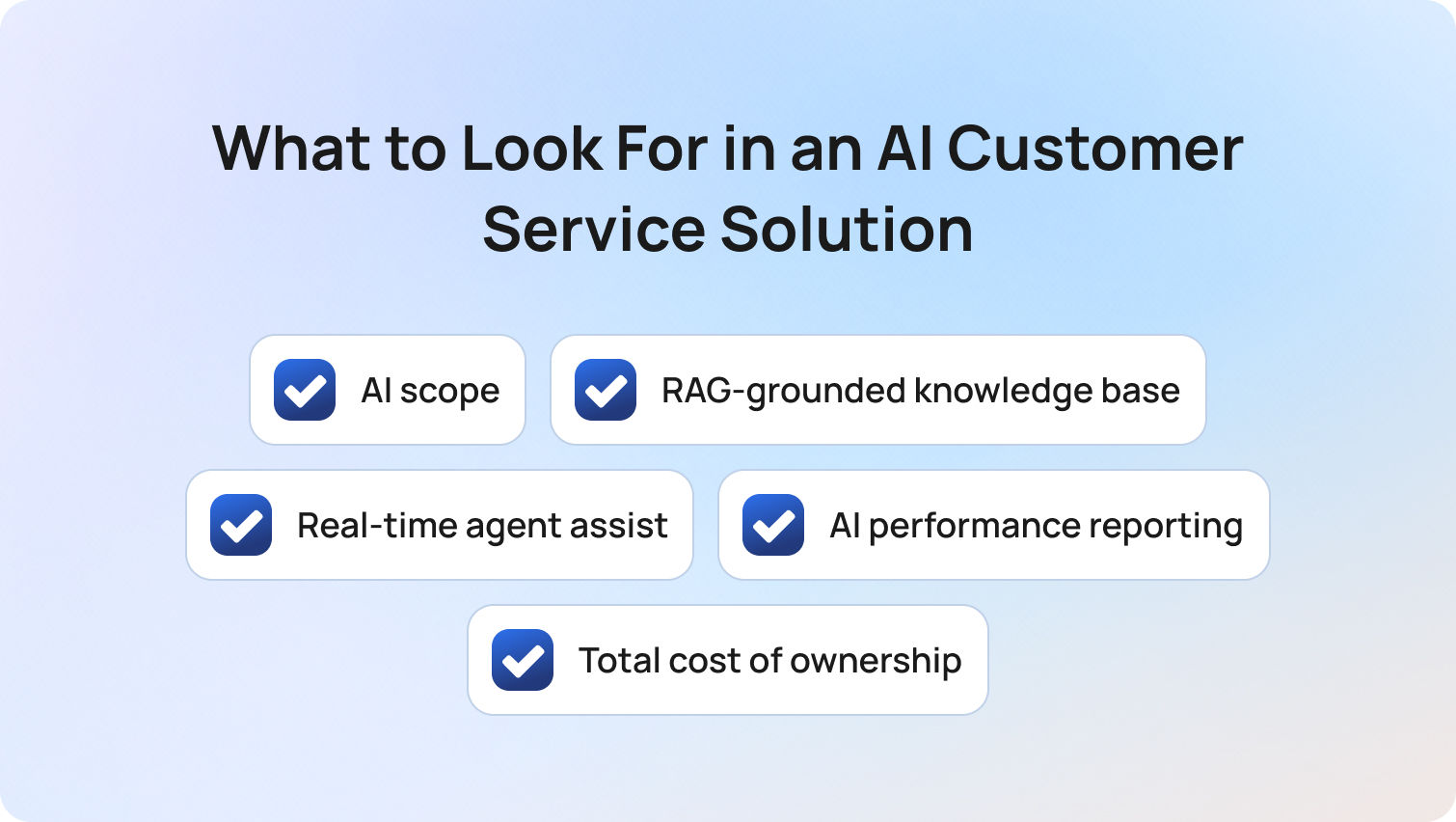 What to Look For in an AI Customer Service Solution