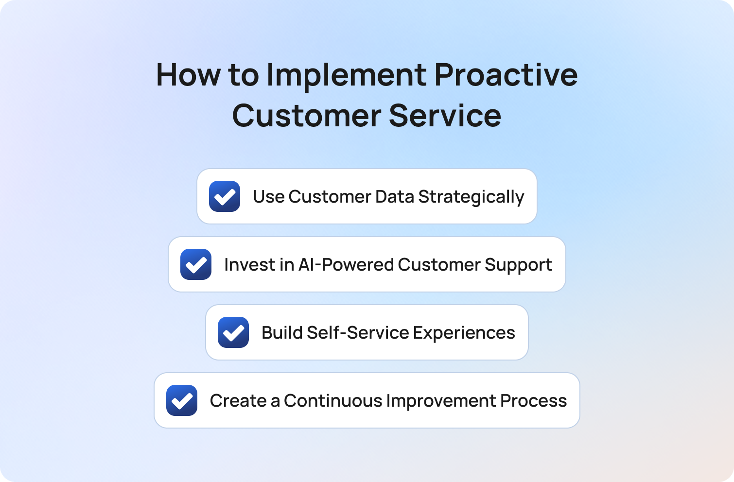 how to implement proactive customer service