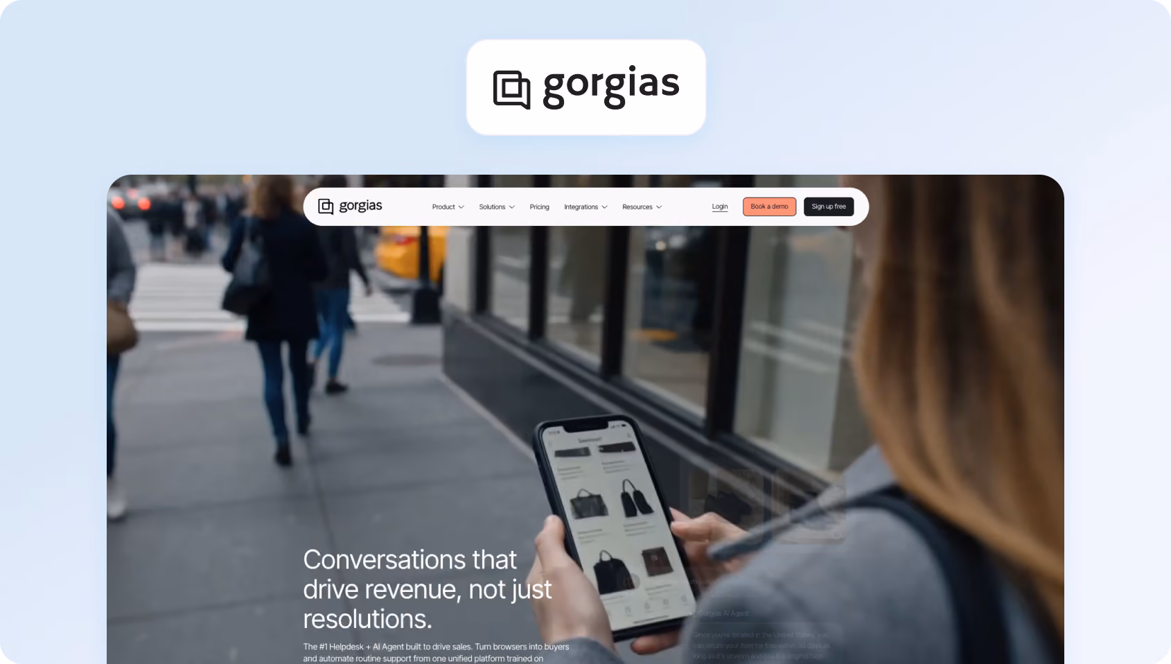 Gorgias homepage
