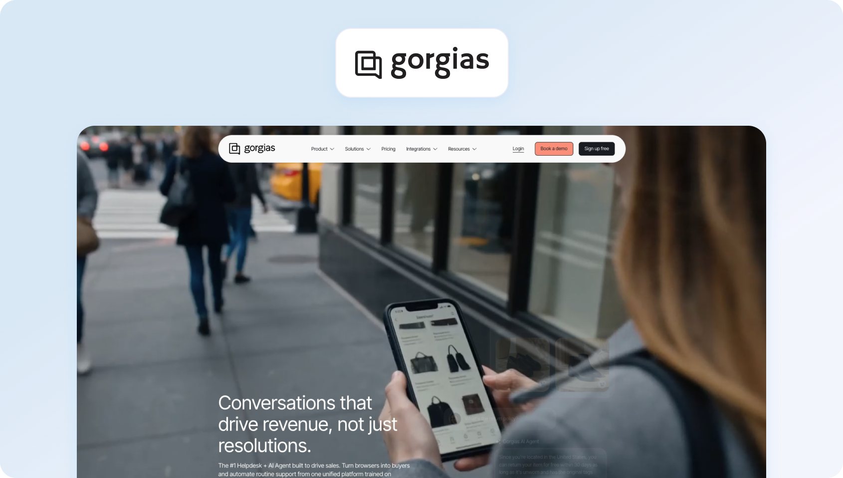 Gorgias homepage