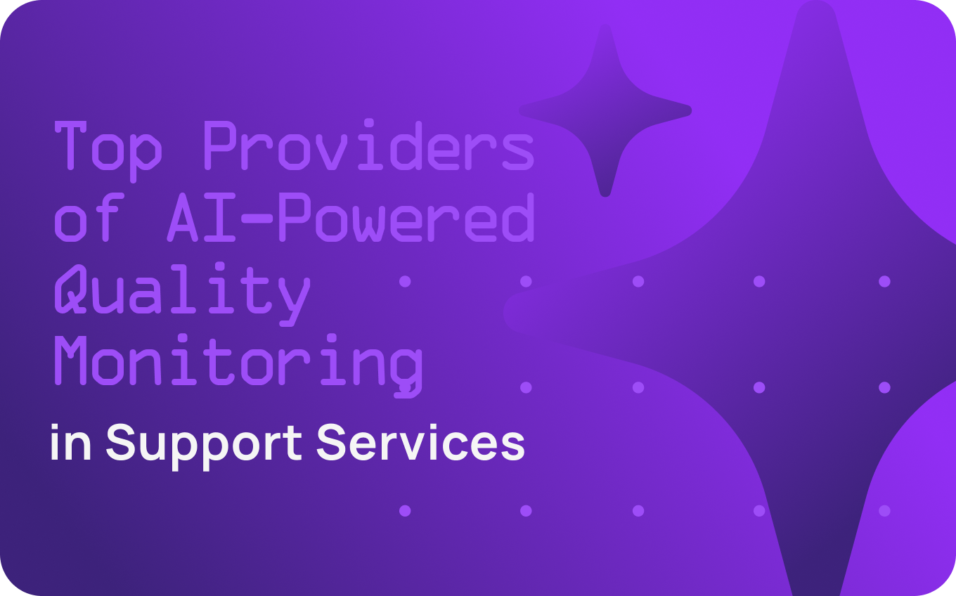 AI-powered quality monitoring dashboard for customer support teams