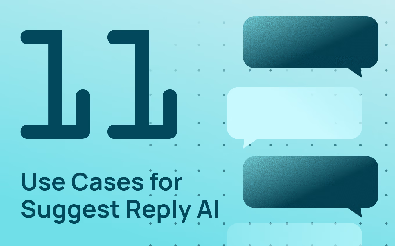 AI-suggested replies feature assisting a support agent response