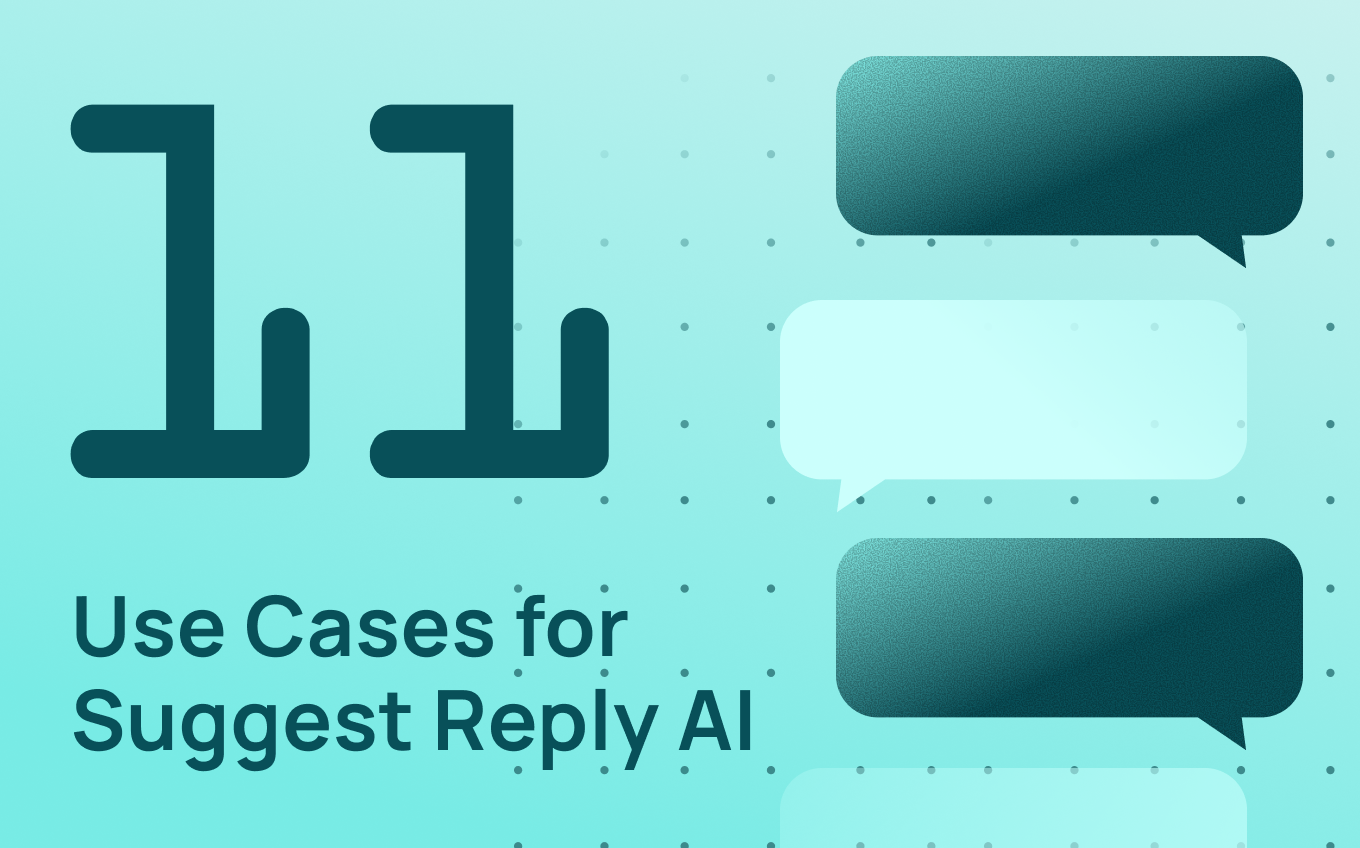 AI-suggested replies feature assisting a support agent response