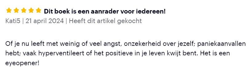 A screenshot of a 5-star review