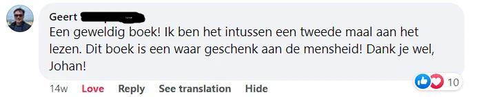 A screenshot of a 5-star review