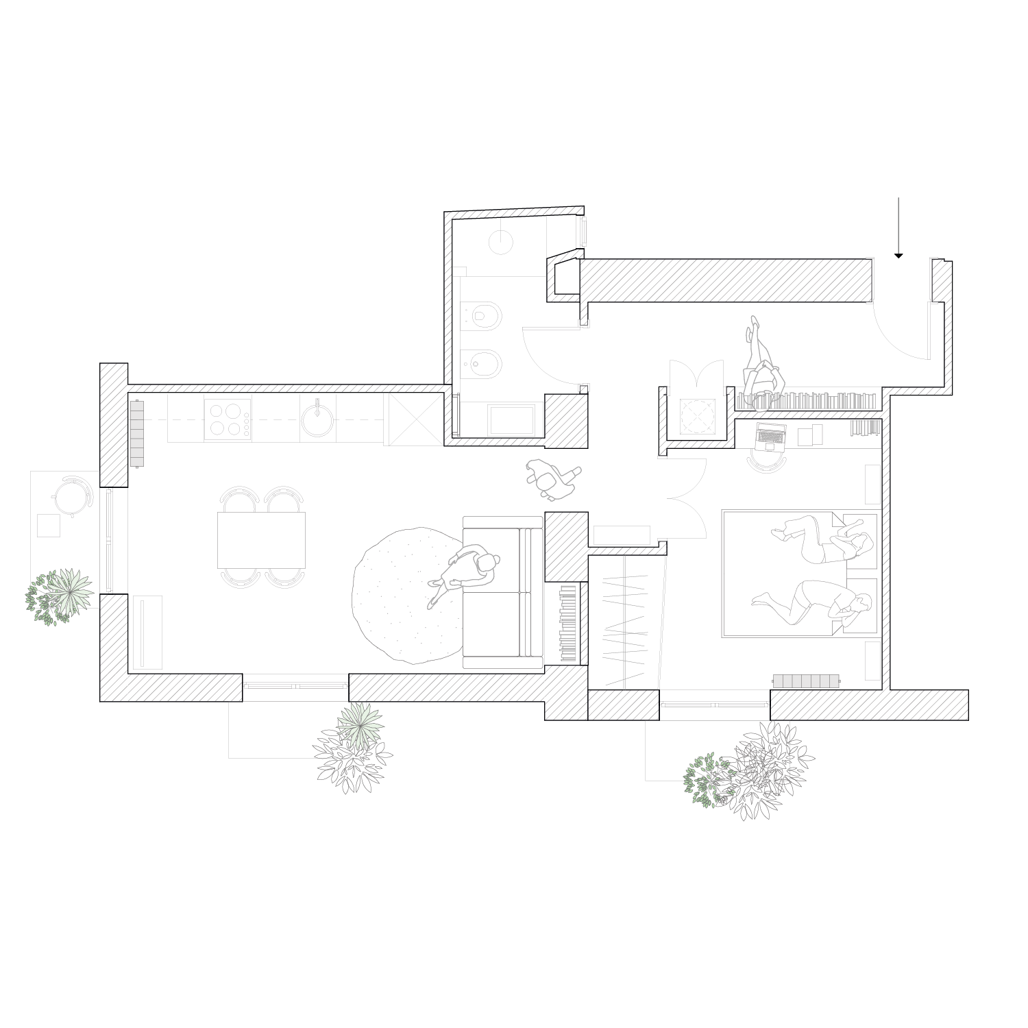 Piantina progetto di architettura De Architects