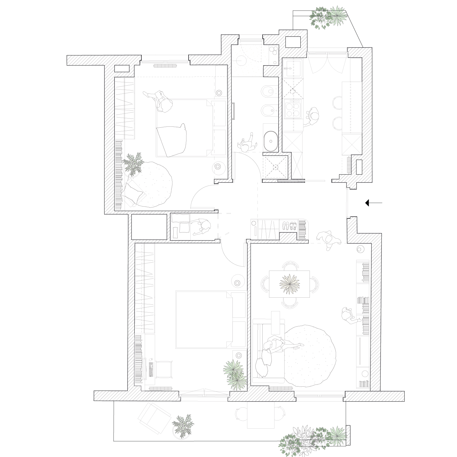 Piantina progetto di architettura De Architects