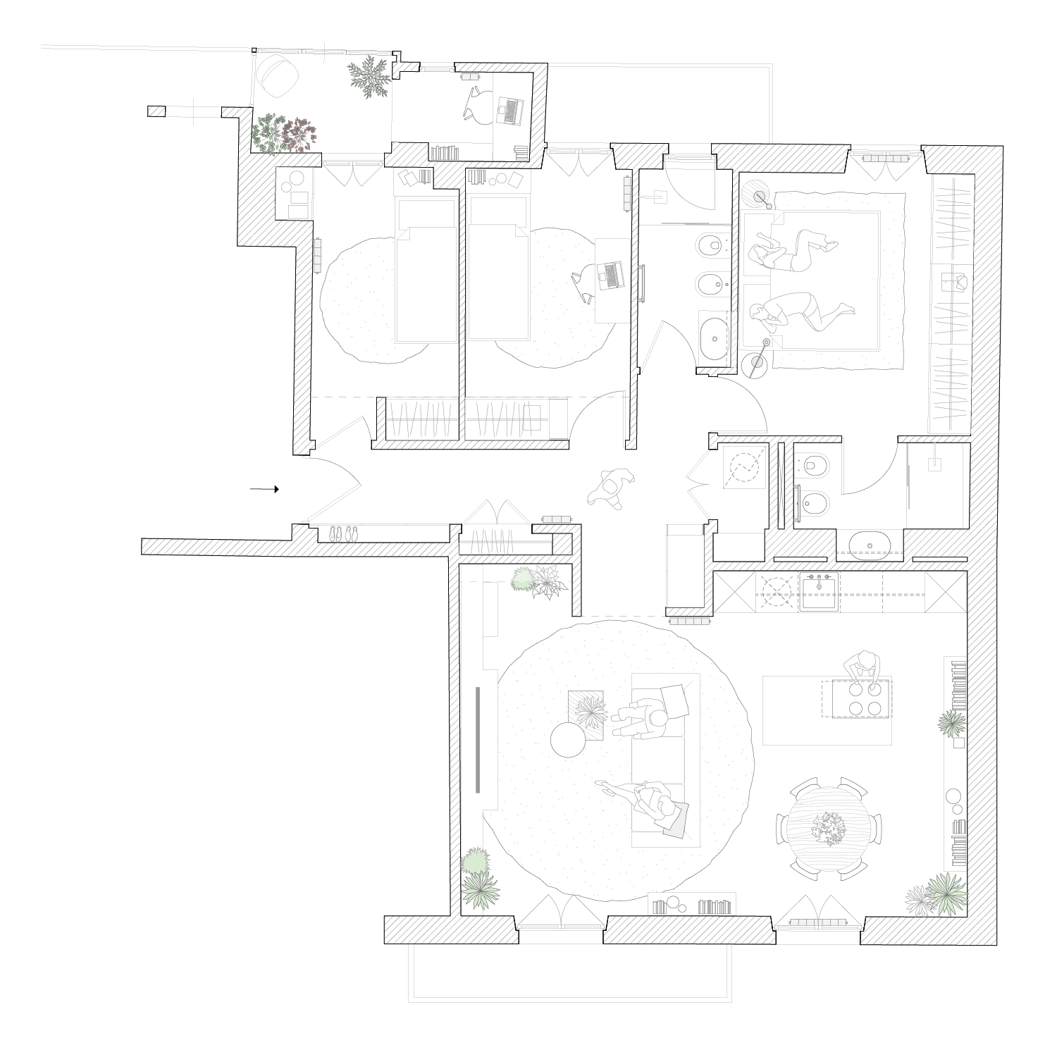 Piantina progetto di architettura De Architects