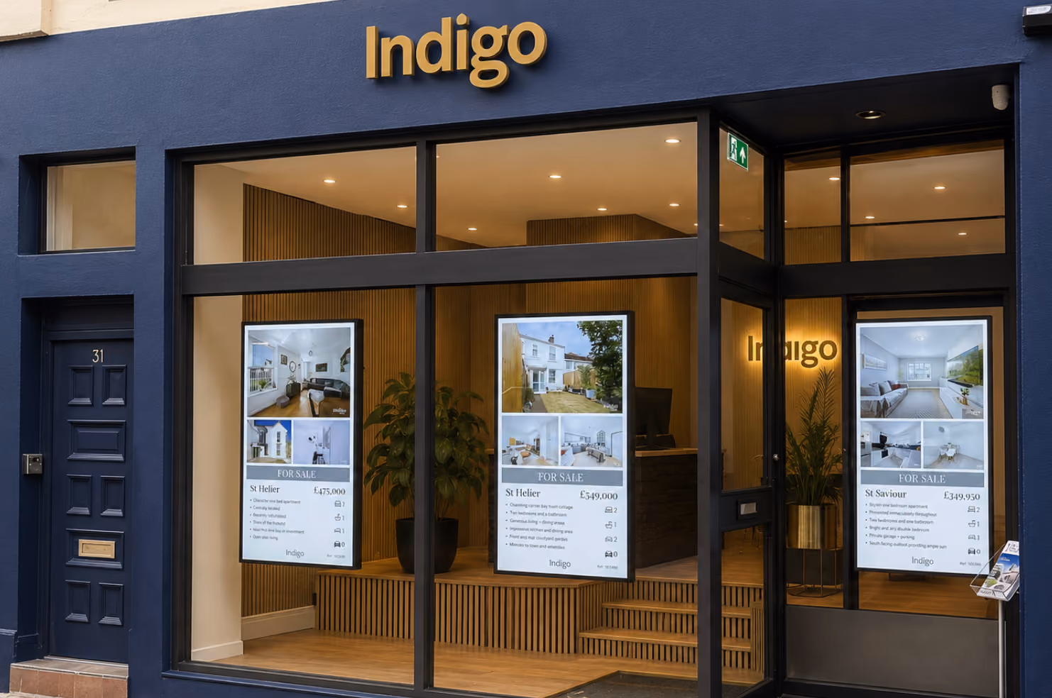 Indigo Estates agency office after UEC's electrical refurbishment