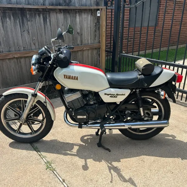 Vintage Yamaha RD400 Daytona Special motorcycle appraised by Lone Star Auto Appraisal