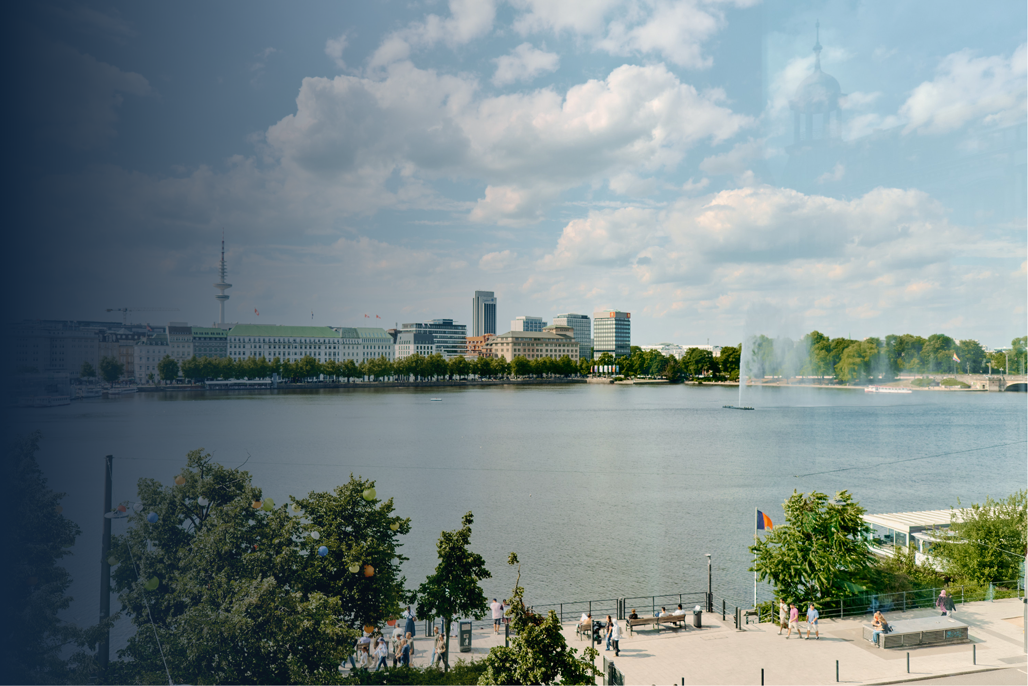 Alster Hamburg Skyline, Fontäne