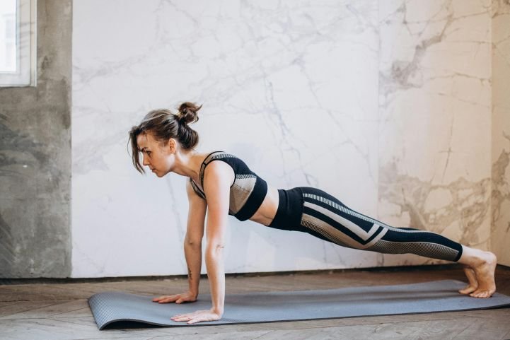 plank pose