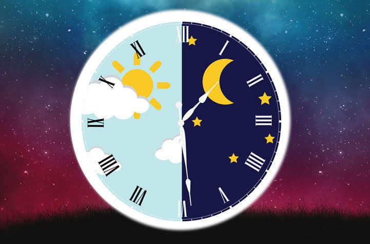 Image of a circadian clock representing circadian rhythm.