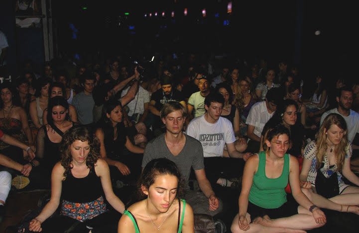 Mass meditation to avoid burnout.