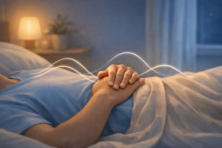 Slow breathing practices calming the nervous system for better sleep