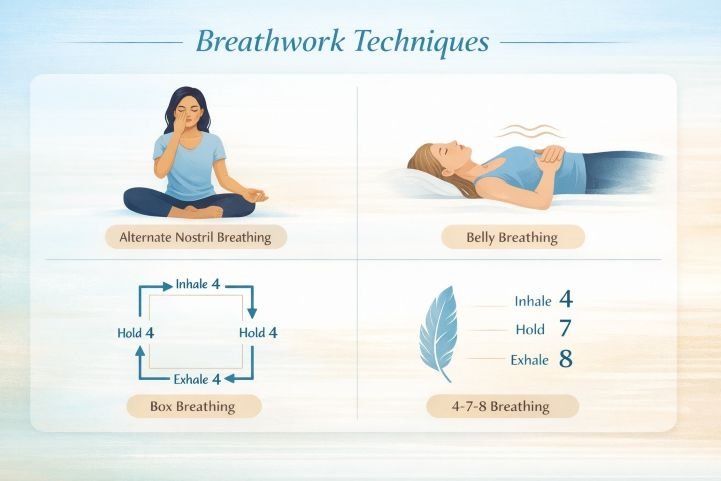 breathing exercises infographic