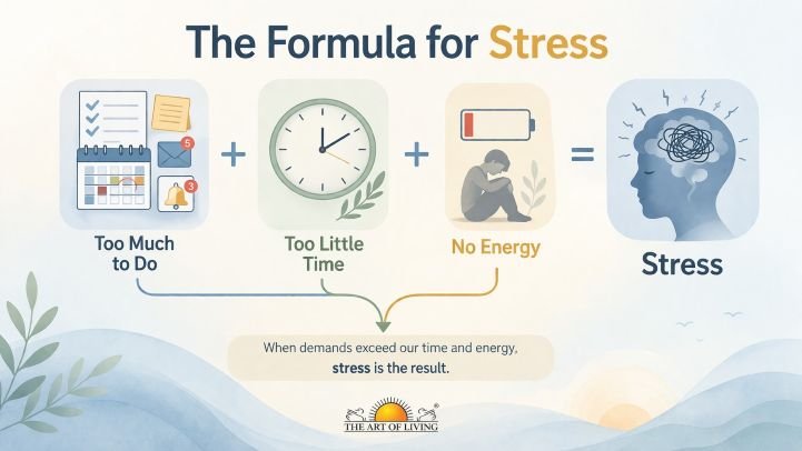 Formula for stress infographic