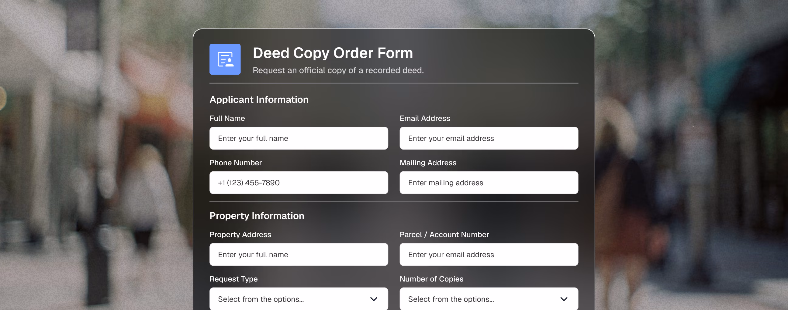 The Intake Form