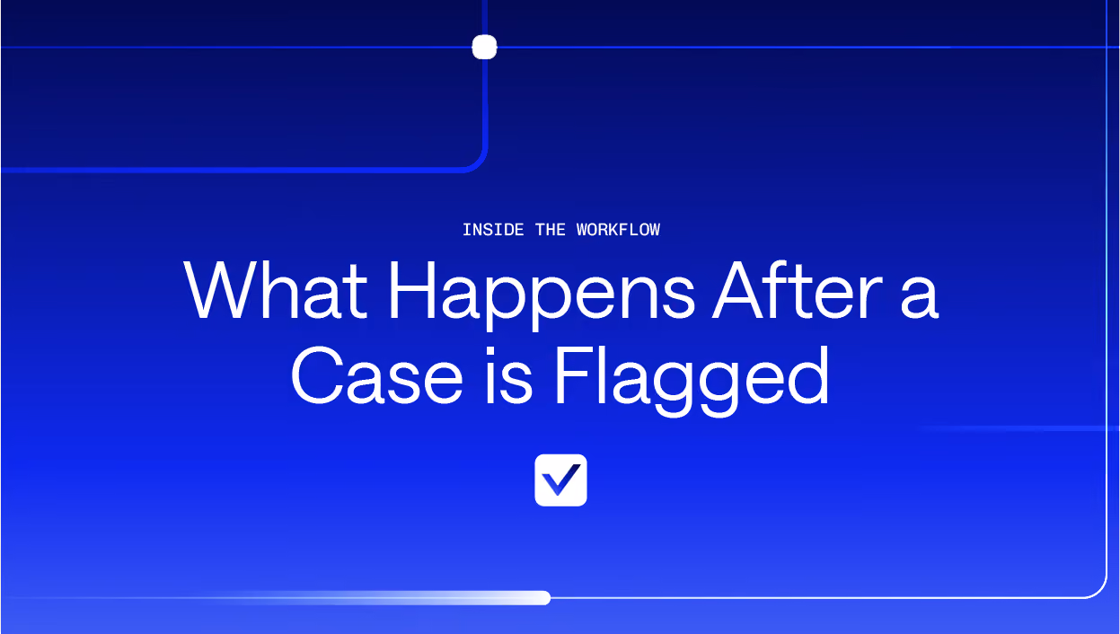 Inside the Workflow : What Happens After a Case is flagged