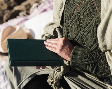 Reading quietly