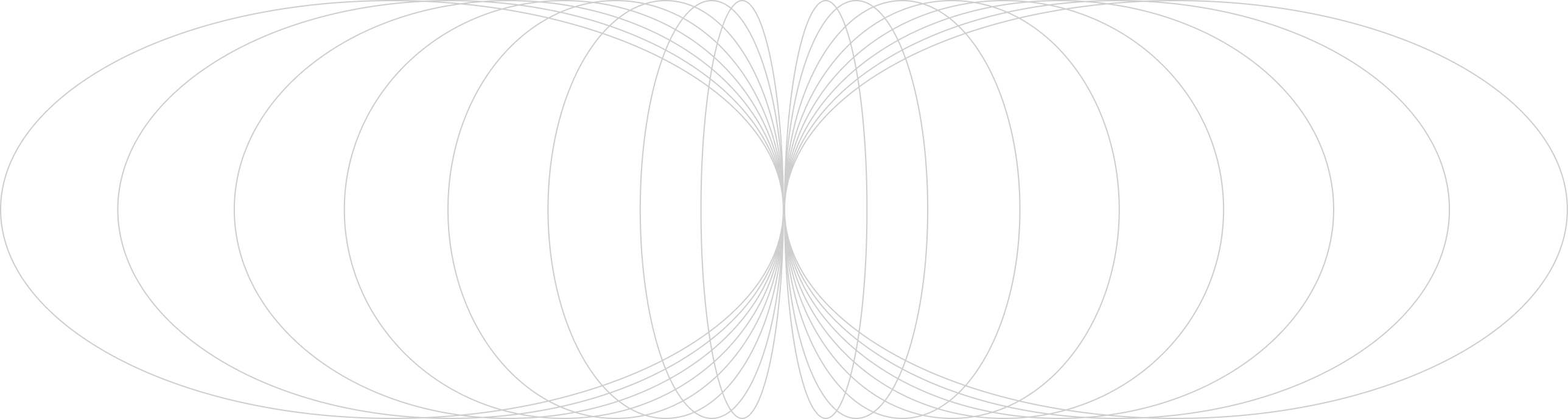 Symmetrical pattern of white curved lines forming an hourglass shape on a black background.