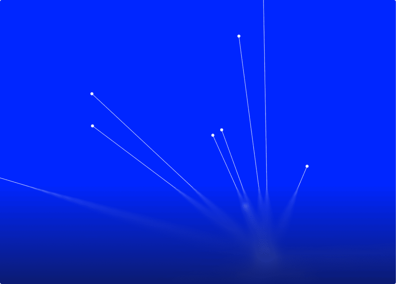 White dots connected by faint lines on a blue gradient background resembling a digital network.