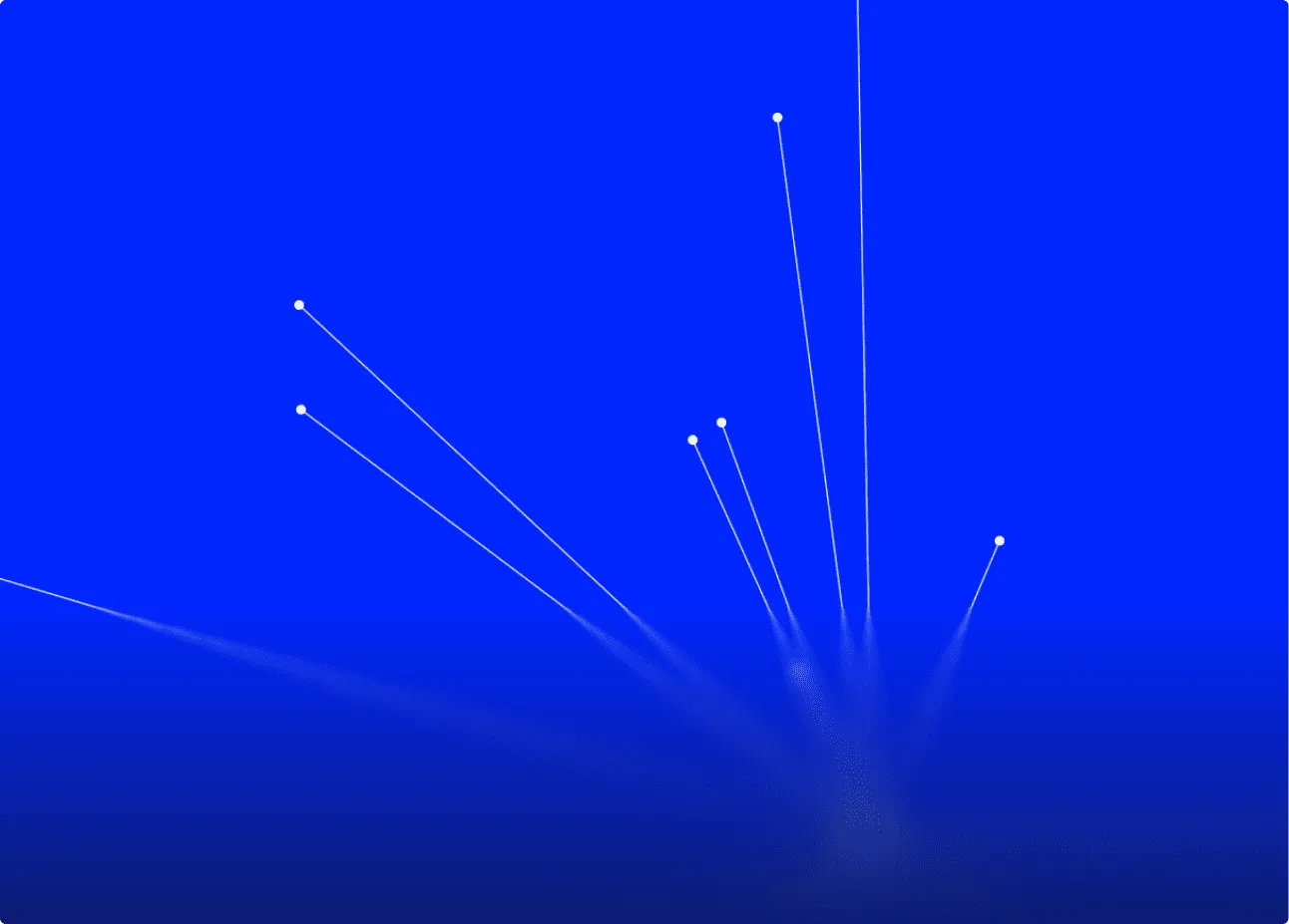 White dots connected by faint lines on a blue gradient background resembling a digital network.