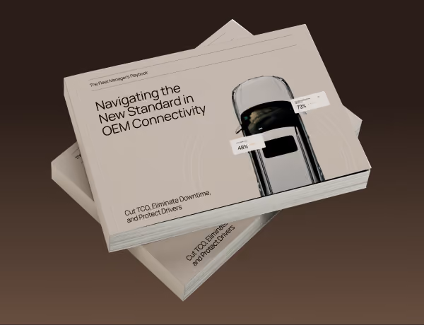 Brochure cover titled 'Navigating the New Standard in OEM Connectivity'