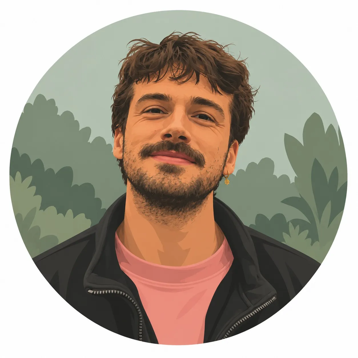 Portret van Simon Ris, Voorman bij Upperbloom