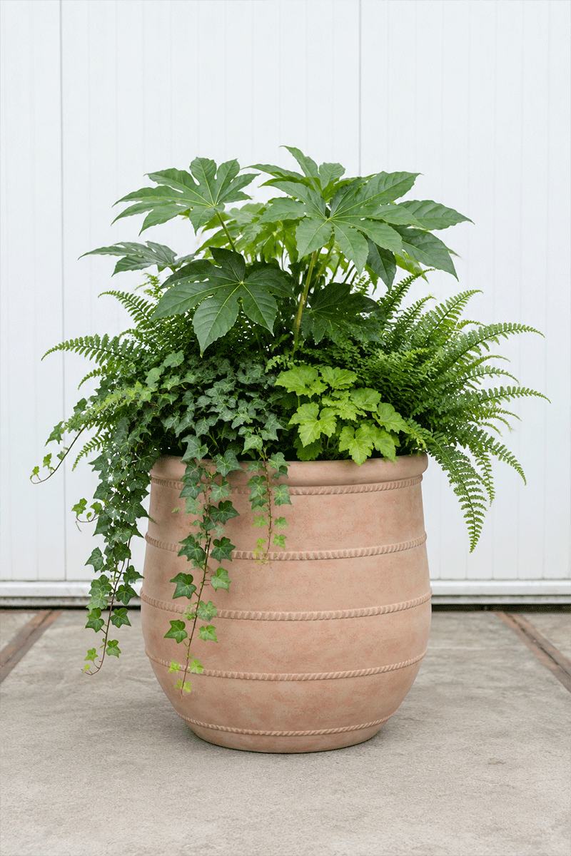Plantenbak Nika XL, Ficonstone, rond