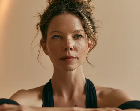 Movva member photographed after a class