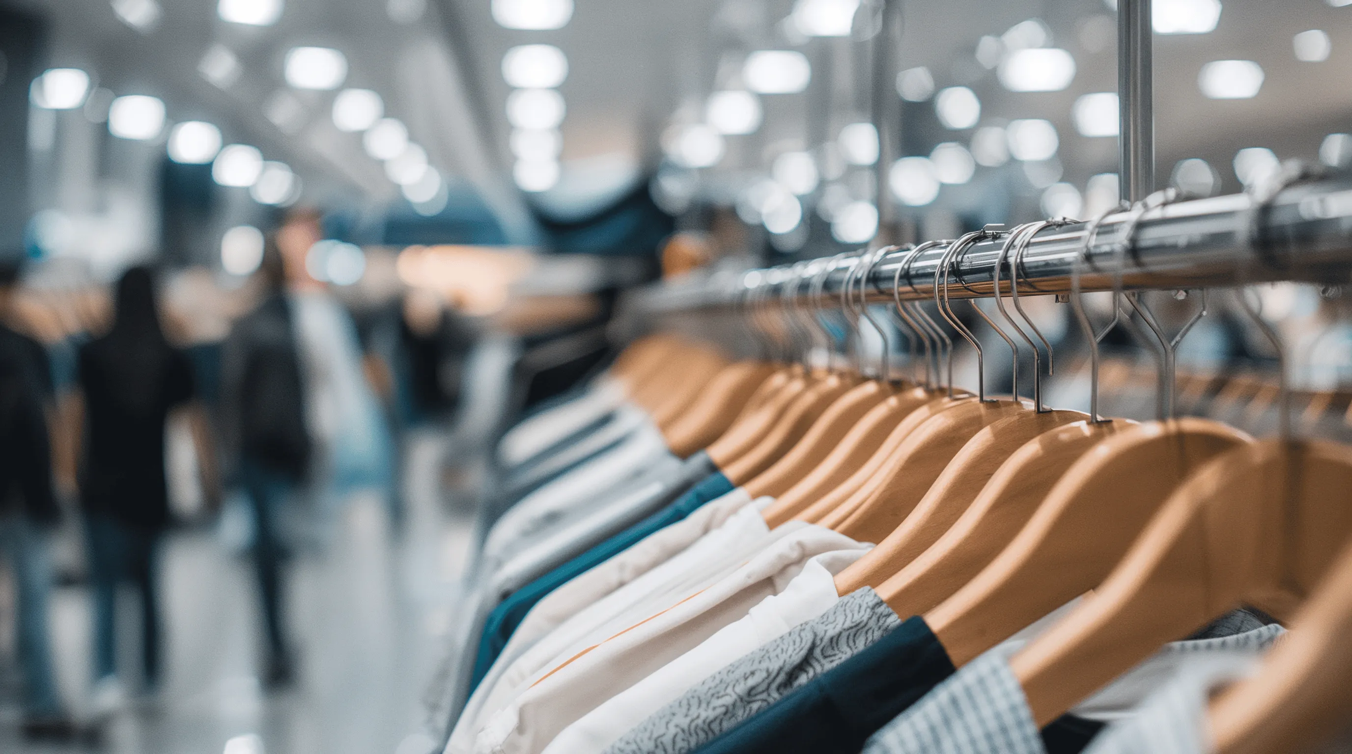 Kledingrek in een winkel