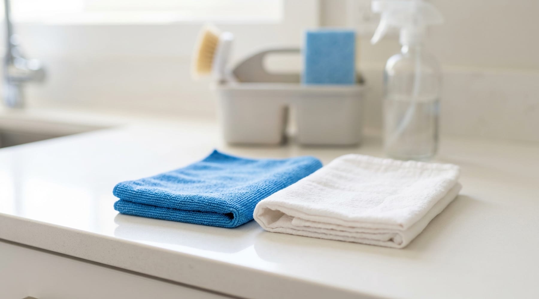 microfibre and cotton cloths