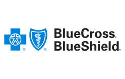 Blue Cross Blue Shield logo.