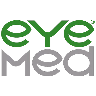 EyeMed logo with 'eye' in green text above 'med' in gray text.