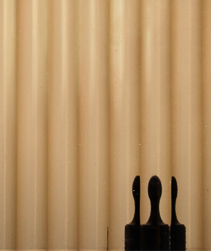 Bronze Clear Reeded