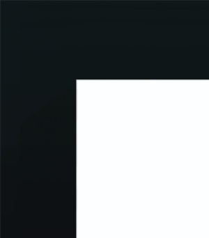 Low-Iron Clear with Black Border