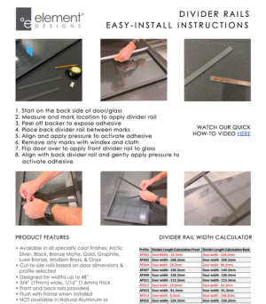 Divider Rail Instructions v10.25