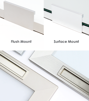 Finger & Recessed Pull Compatibility with AF Profiles