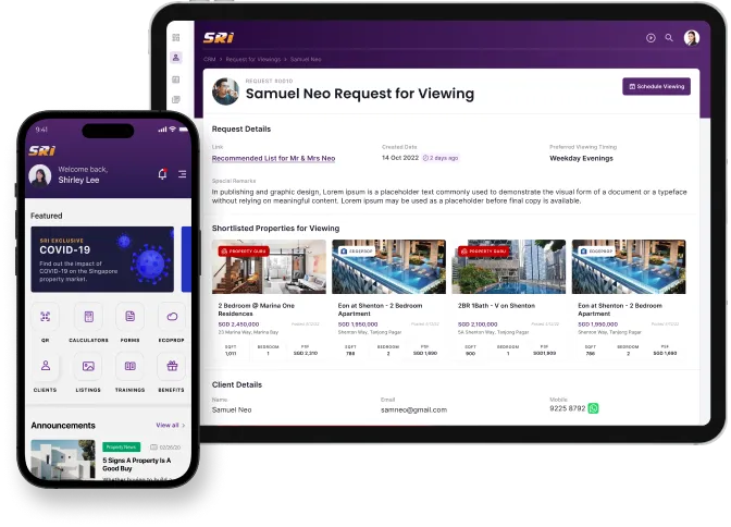 The SRI technology platform on a mobile device