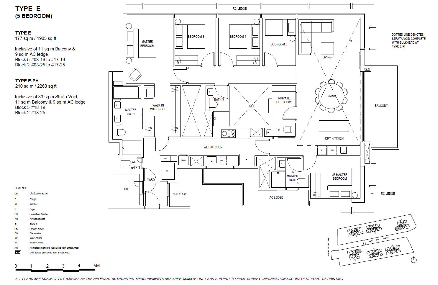 The Continuum 5 Bedroom recorded floor plan