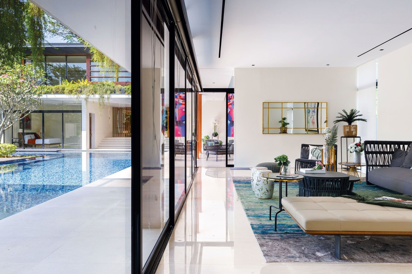 Low site coverage and landscaped grounds in a GCB Area