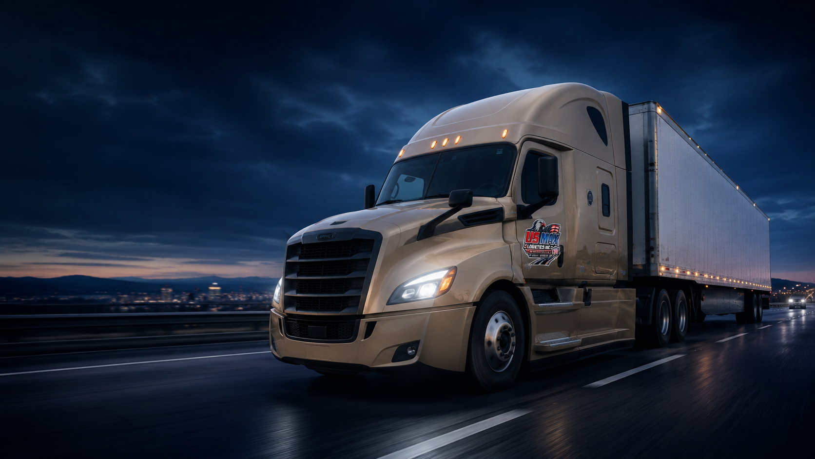 image of truck on the road