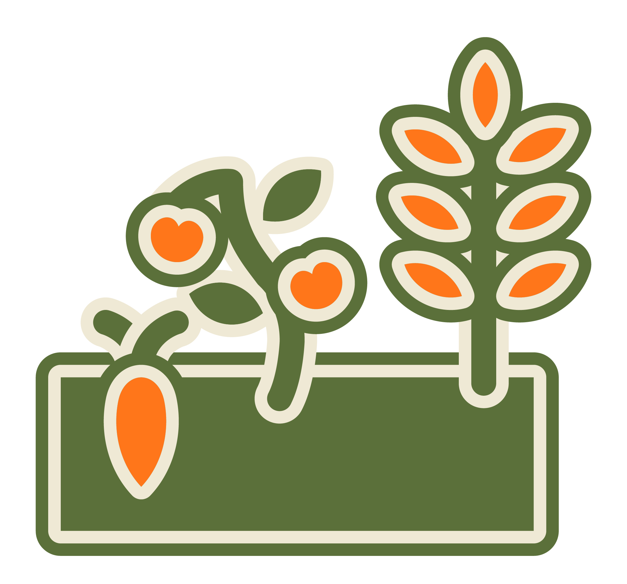 Vector image of Crops