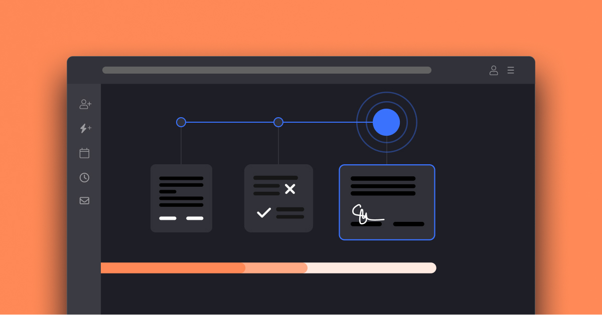 Illustration showing a typical legal operations workflow.