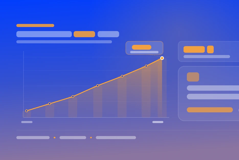 Growth chart showing TMF Group's results with Enate: a climb from fragmented work to a $43M margin improvement, alongside 22% higher operational efficiency, 22% faster process cycle times and 33% better client satisfaction across 50+ countries.