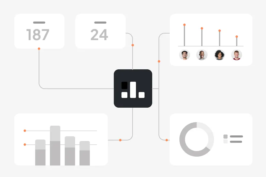 Diagram showing different areas of workflow management and how they fit together.