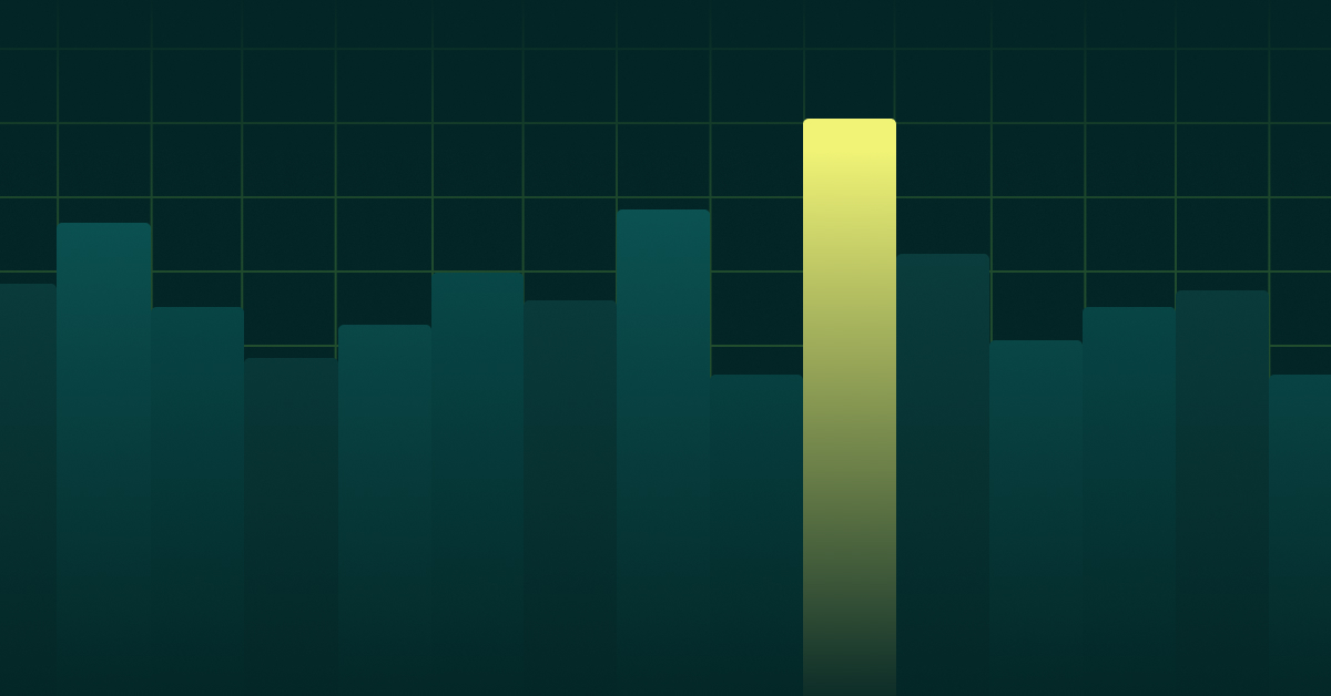 A graphic of people in the foreground against an uptick graph in the background representing the potential of Citizen Development.