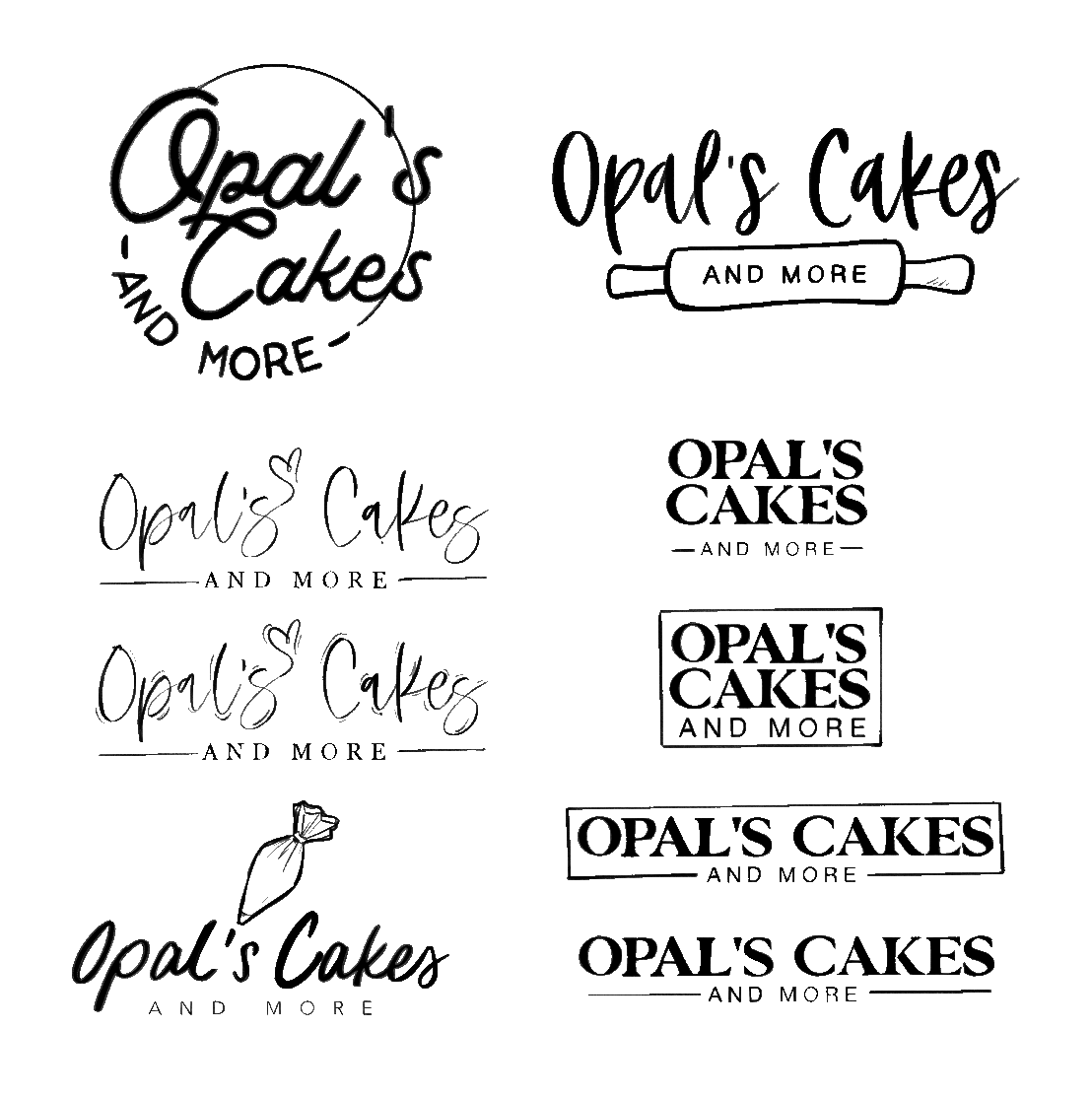 Early sketch concepts of the logo