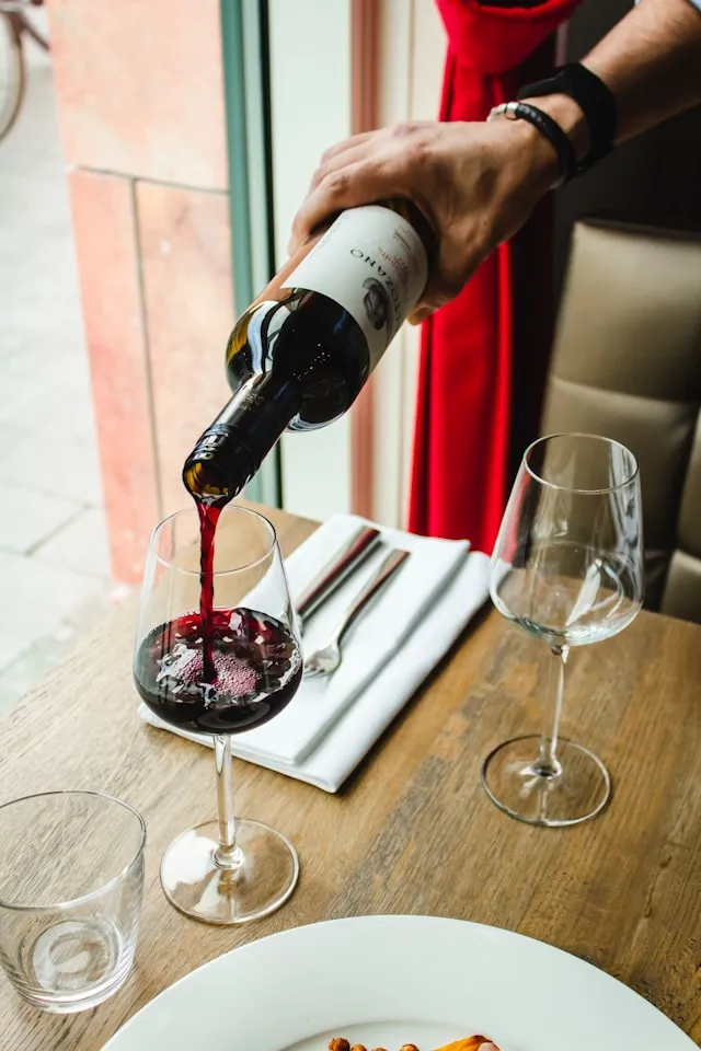 glass of wine